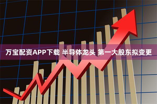 万宝配资APP下载 半导体龙头 第一大股东拟变更